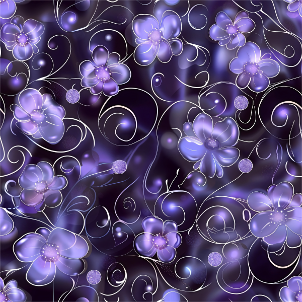 Märchenwelt Purple Flowers